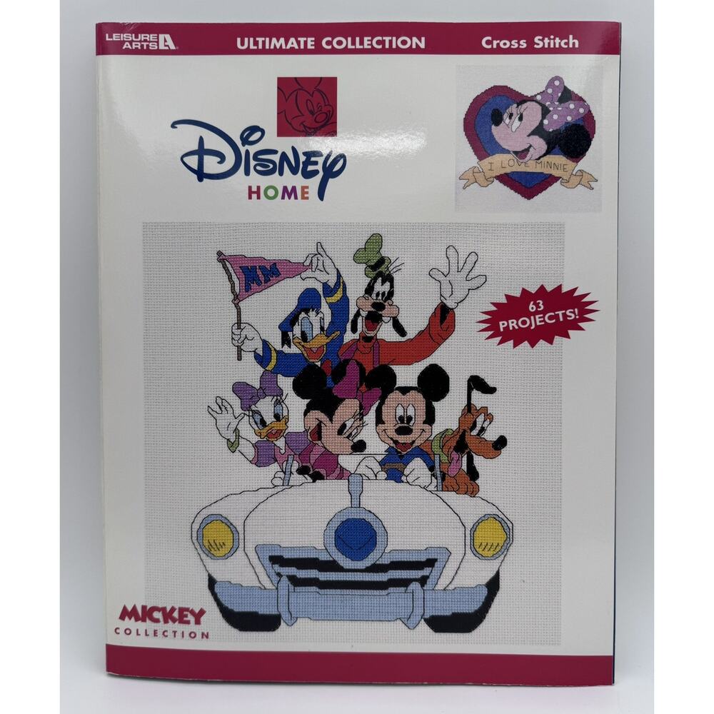 DISNEY Home Cross Stitch Ultimate Collection Leisure Arts 1998 63 Projects